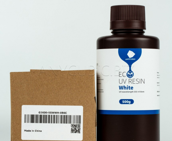 Фото 3 - Фотополімерна смола Anycubic Eco White (Білий) 0,5 кг