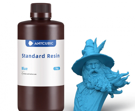 Фото 2 - Фотополімерна Базова смола Синя Anycubic