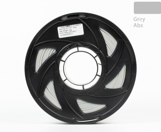 Фото 3 - Сірий ABS філамент (пластик) для 3D принтера 1кг, 1.75мм, 330м Tronxy