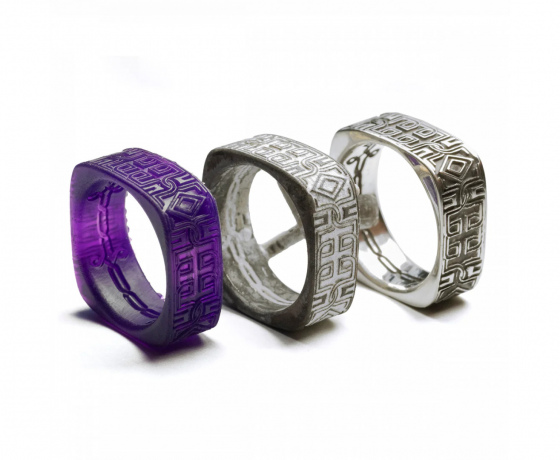 Фото 4 - Литєва фотополімерна смола, що випалюється, Cast Purple by Siraya tech 500г