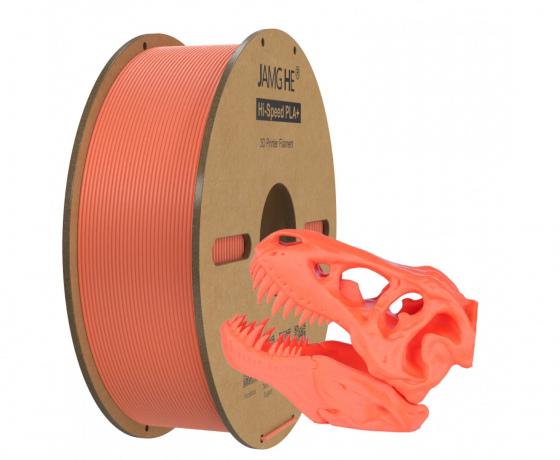 Фото 2 - Помаранчева Високошвидкісна нитка філамент PLA+ JAMGHE 1 кг 1,75 мм HS-PLA