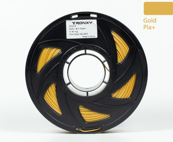 Фото 6 - Золотий PLA пластик Tronxy для 3D принтера 340m | 1 кг | 1,75 мм