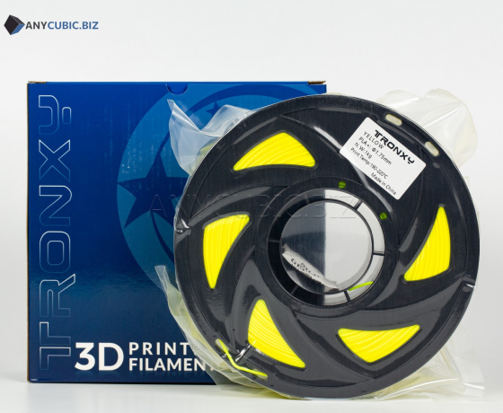 Фото 2 - Жовтий PLA пластик Tronxy для 3D принтера 340m | 1 кг | 1,75 мм
