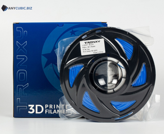 Фото 3 - Світло-блакитний PLA пластик Tronxy для 3D принтера 340m | 1 кг | 1,75 мм