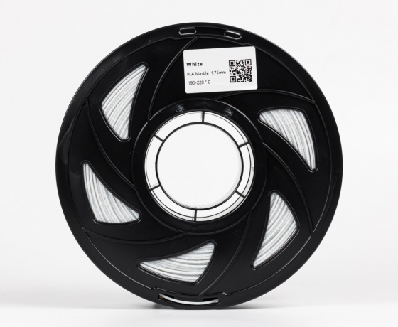 Фото 3 - Білий Мармуровий PLA-пластик Marble white1кг | 1.75мм | 330м